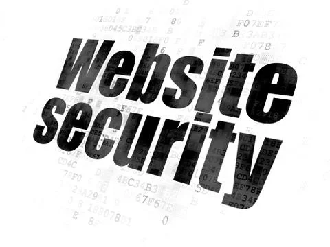 Web design concept: Website Security on Digital background Stock Illustration