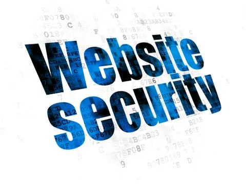 Web design concept: Website Security on Digital background Stock Illustration