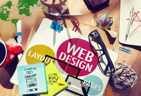 Web Design Content Creative Website Responsive Concept Stock Photos
