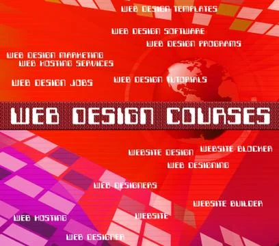 Web Design Courses Shows Www Program And Designs Illustration