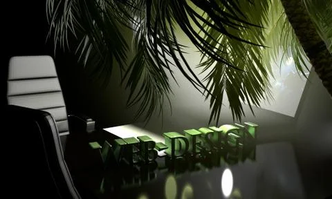 Web design daily routine illustration Stock Illustration
