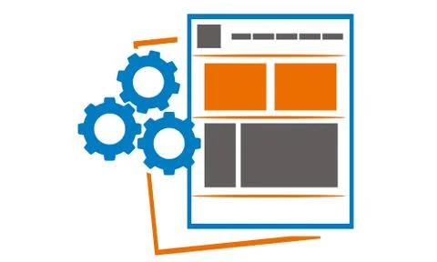 Web Design Development Illustrazione stock