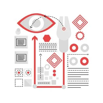 Web design development Stock-Illustration