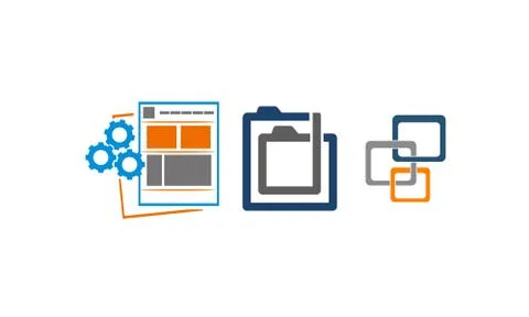 Web Design Development Set イラスト素材