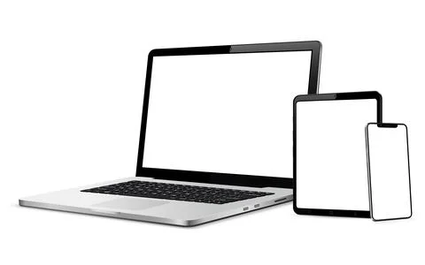 Web design electronic devices vector Stock Illustration