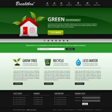 Web Design Element Template Stock Illustration