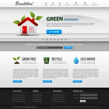 Web Design Element Template Illustrazione stock