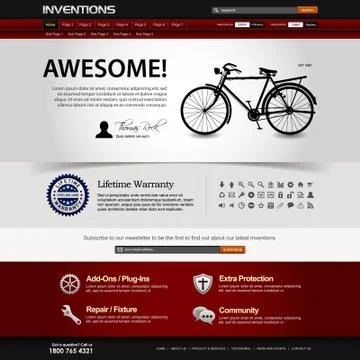 Web Design Element Template Stock-Illustration