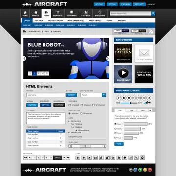 Web Design Element Template Stock Illustration