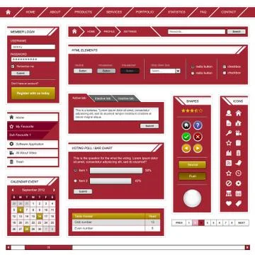 Web Design Element Template Stock-Illustration