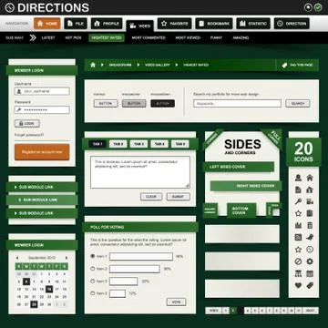 Web Design Element Template Stock Illustration