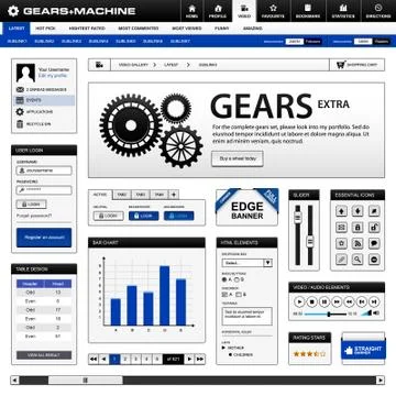 Web Design Element Template Stock-Illustration