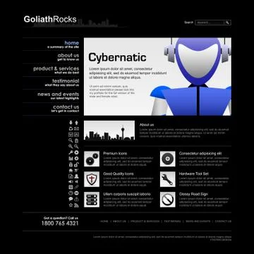 Web Design Element Template Stock-Illustration