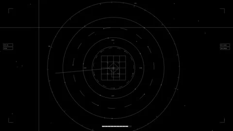 Web design elements for animation featuring circular patterns and grid layo.. Video stock 326512486