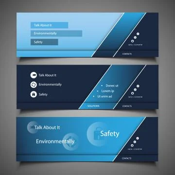 Web Design Elements - Header Designs イラスト素材