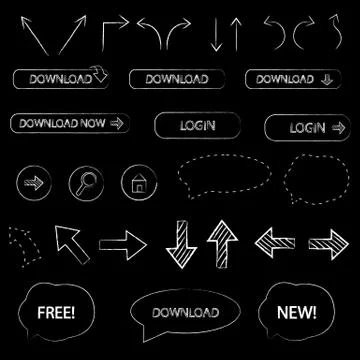 Web design elements Stock Illustration