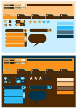 Web design elements イラスト素材