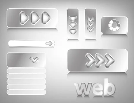 Web design elements Stock Illustration