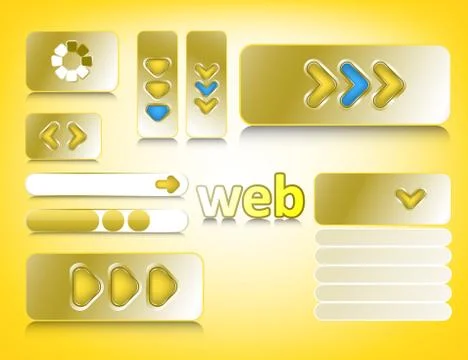Web design elements 스톡 일러스트
