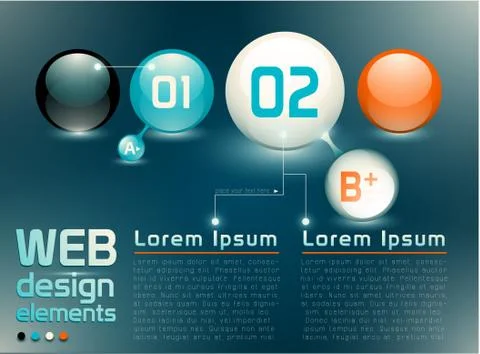 Web design elements イラスト素材
