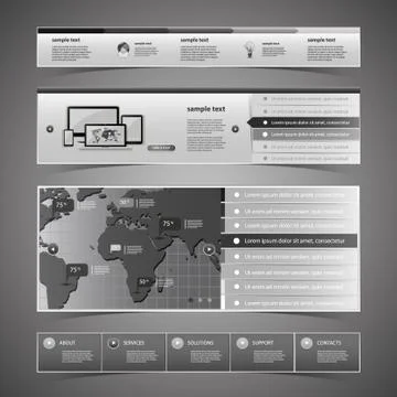 Web Design Elements Stock Illustration