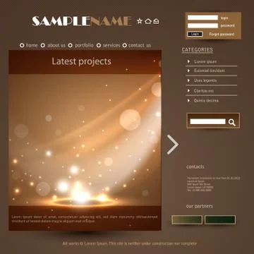 Web design frame vector Stock Illustration