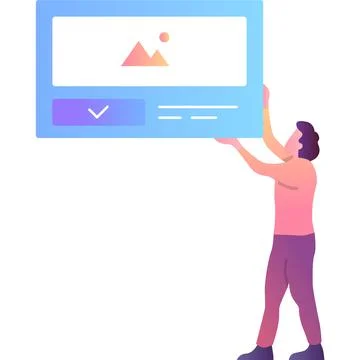 Web design icon interface template flat vector Stock Illustration