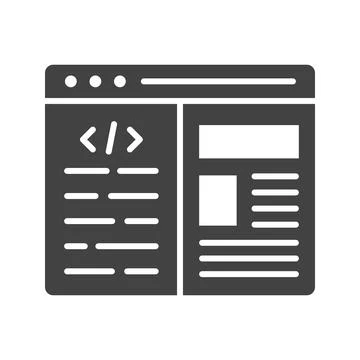 Web Design icon vector image. Stock Illustration