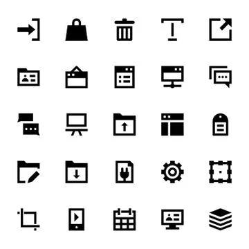 Web Design Icons Stock Illustration