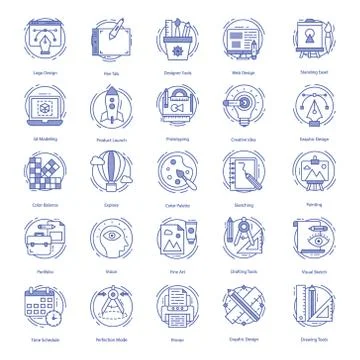Web Design Icons Pack イラスト素材