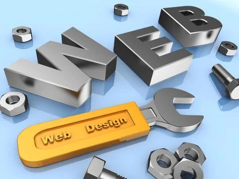 Web design Stock-Illustration