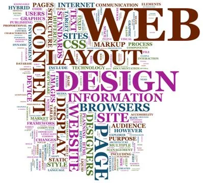 Web design Stock Illustration