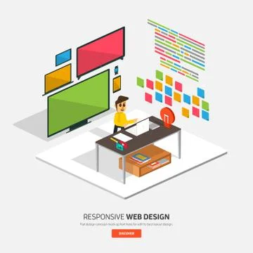Web Design Stock Illustration