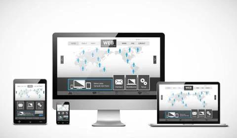 Web design Stock Illustration