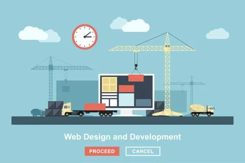 Web design Stock Illustration