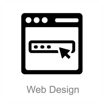 Web Design 库存插图