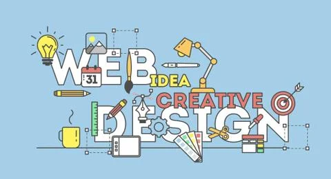 Web design illustration. イラスト素材