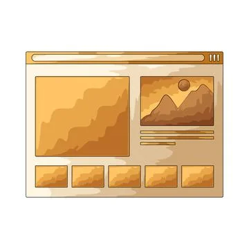 Web design illustration Illustrazione stock
