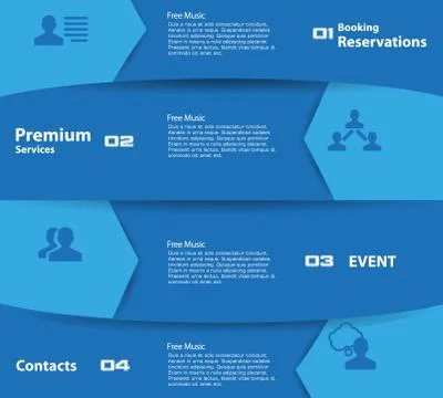 Web design, infographics Stock Illustration