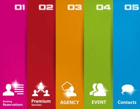 Web design, infographics Stock Illustration