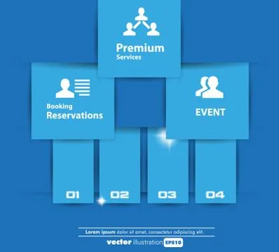 Web design, infographics Stock Illustration