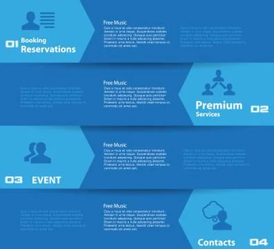 Web design, infographics Stock Illustration