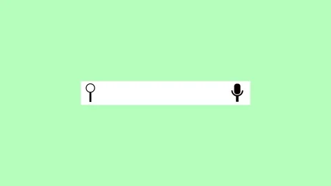 Web design interface loop. Animated search bar with microphone and magnifie.. Stock Footage 321442630