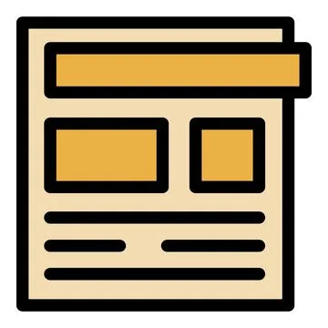 Web design layout representing planning and organizing content Stock Illustration