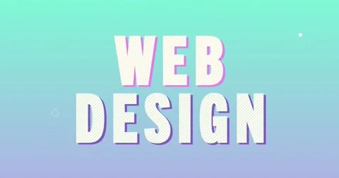 Web design Logotype. Smooth Text Animation. Stock Footage 135787663