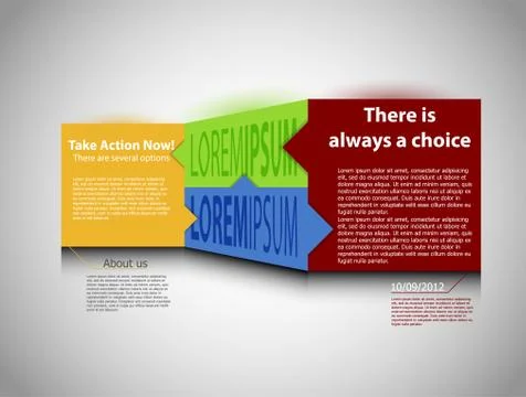 Web design. One two three four - vector paper progress steps for - Vector Stock Illustration