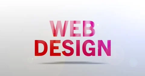 Web Design. Particle Logo. Text Animation Vídeo Stock 135207252