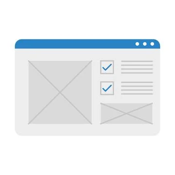Web design with pictures frames vector illustration 스톡 일러스트