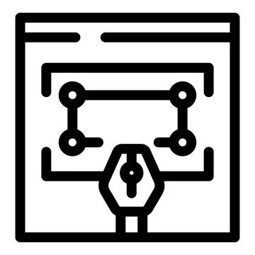 Web design process being edited using graphic tablet and pen Illustrazione stock