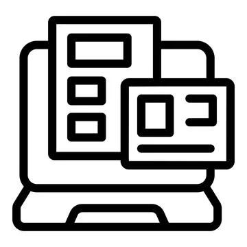 Web design process showing wireframe and layout on laptop screen Stockillustratie